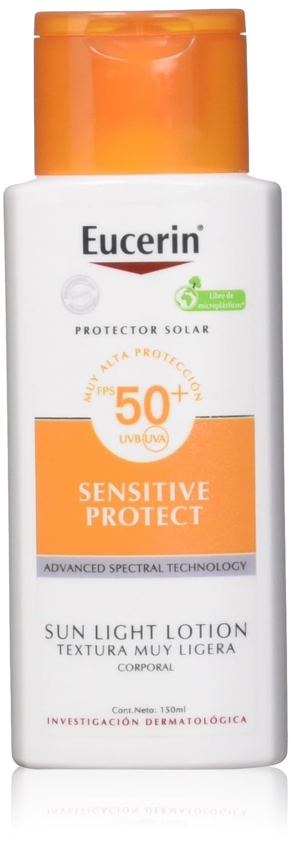 Eucerin Gel Limpiador Facial DermatoClean para piel normal a mixta, 200ml, empaque puede variar + Protector Solar Extra Ligero FPS50+ - 1 x 150 ml
