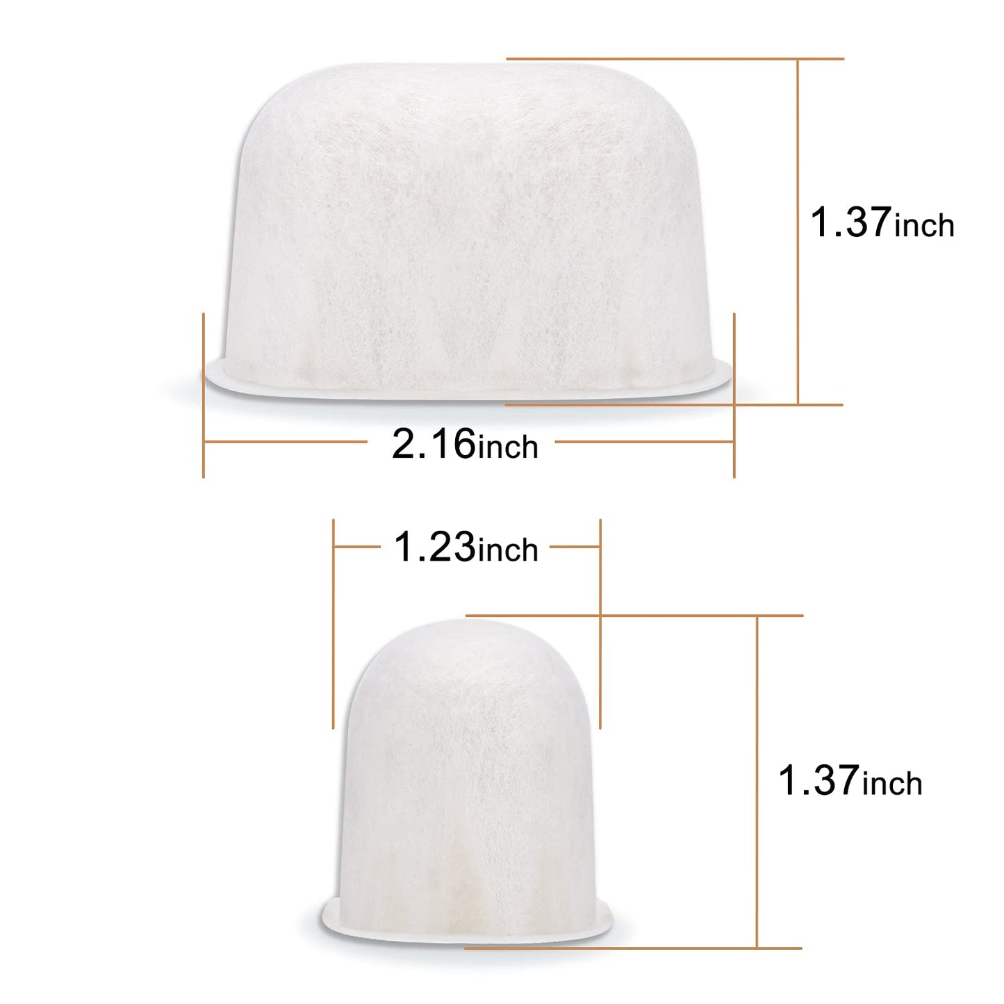 Geesta Ion Exchanged Resin Water Filter 6 Pack - Sabor - Filtración - Fácil, Impurezas, Compatible - Hecho en USA