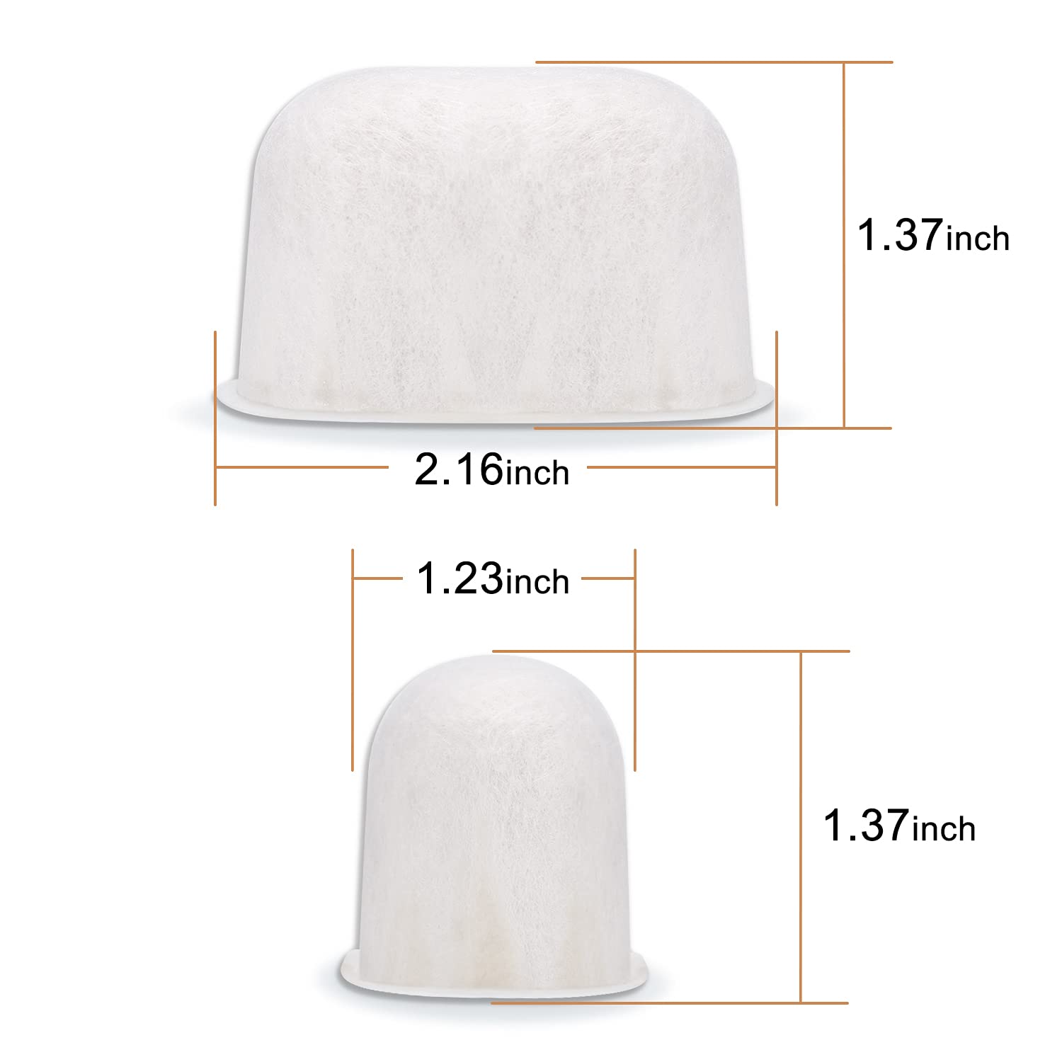 Geesta Ion Exchanged Resin Water Filter 6 Pack - Sabor - Filtración - Fácil, Impurezas, Compatible - Hecho en USA