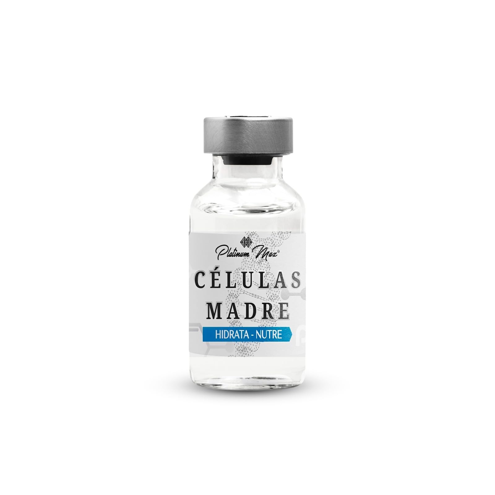 Células Madre | PLATINUMMAX (Regenera, Repara, Uniforma, Tonifica, Hidratación Profunda) 3 Viales de 10 Ml c/u