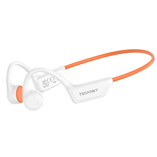 Auriculares de Conducción Ósea TECKNET Bluetooth V6.0 Inalámbricos Oído Abierto Resistentes al Sudor con Micrófono