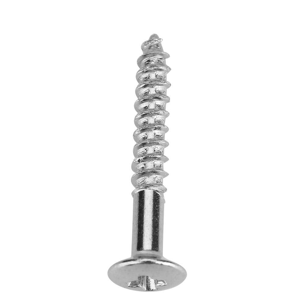 Tornillos guitarra el¨¦ctrica Humbucker Pickup guitarra marco de recogida Tornillos de fijaci¨®n de accesorios de guitarra 40 piezas Set(Plata) levantar