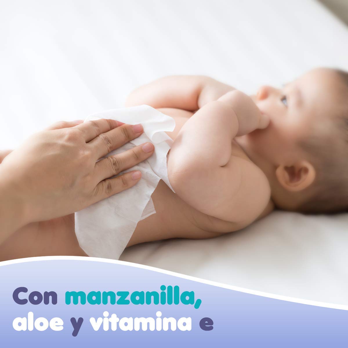 BBtips Sensitive Toallitas Húmedas, Caja con 12 paquetes x 100 piezas, 1200 toallitas