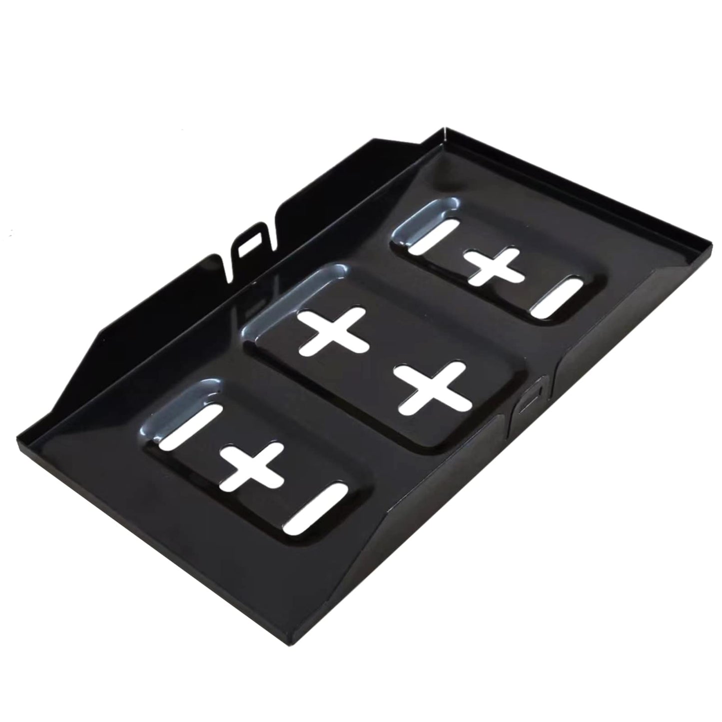 Soporte universal para batería para coche con abrazaderas, soporte de almacenamiento de batería de metal ajustable