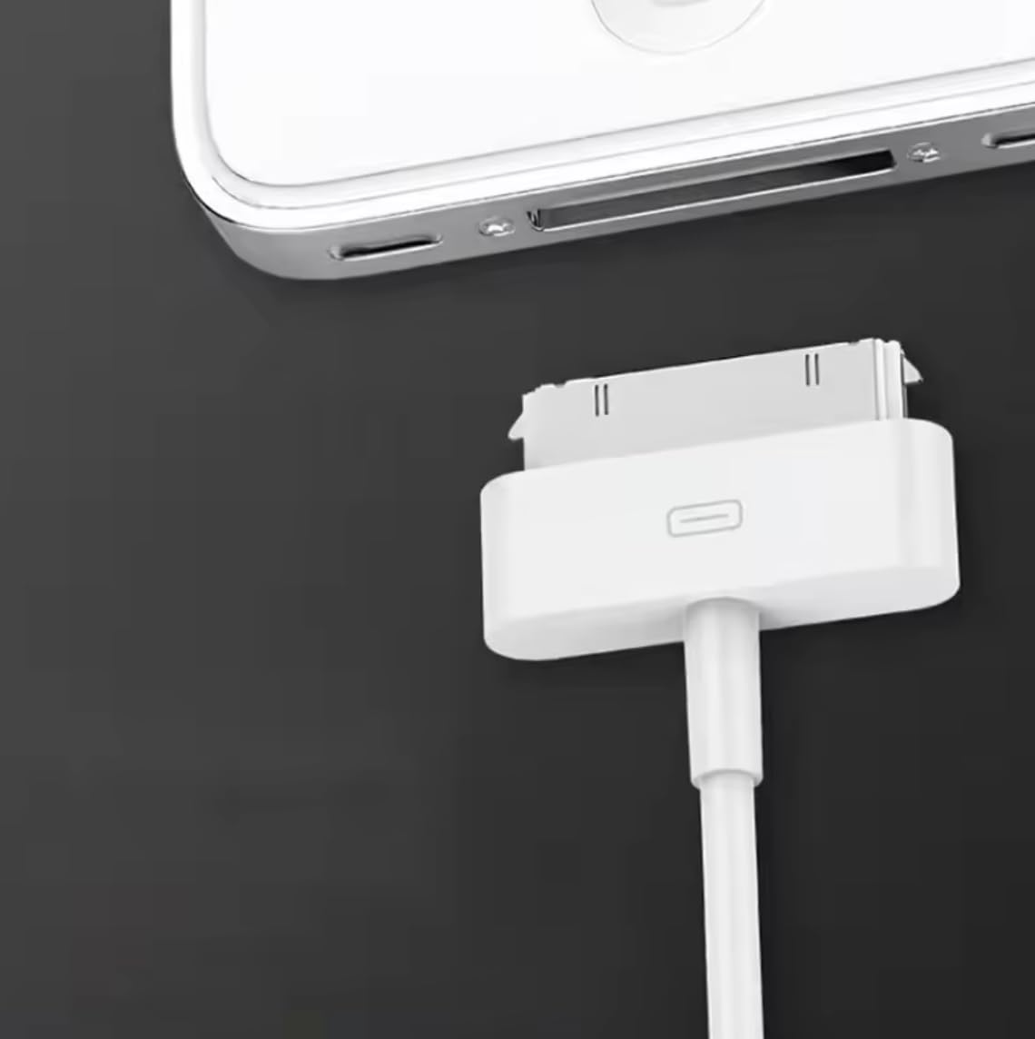 Cable Usb a 30 Pines ORIGINAL De Carga Rapida 4APREMIUM- OEM [APLE MFi Certificado 1 AÑO DE GARANTIA. PREMIUM, OEM compatible con iPhone 2-4, iPad 1-3 y ipod touch y clasico, etc (USB A 30 PINES)