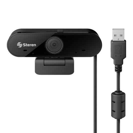 Webcam USB Full HD STEREN con Doble Micrófono