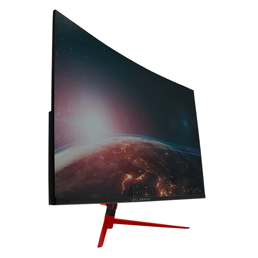 Balam Rush Monitor Gamer Curvo Panel VA de 27" Ultra Earth MTX27C / Full HD 1080p 165Hz 1ms 1xHDMI 1.4+1xDP 1.4+Vesa 100x100mm FreeSync Flicker Free Low Blue Light Negro Legend Series