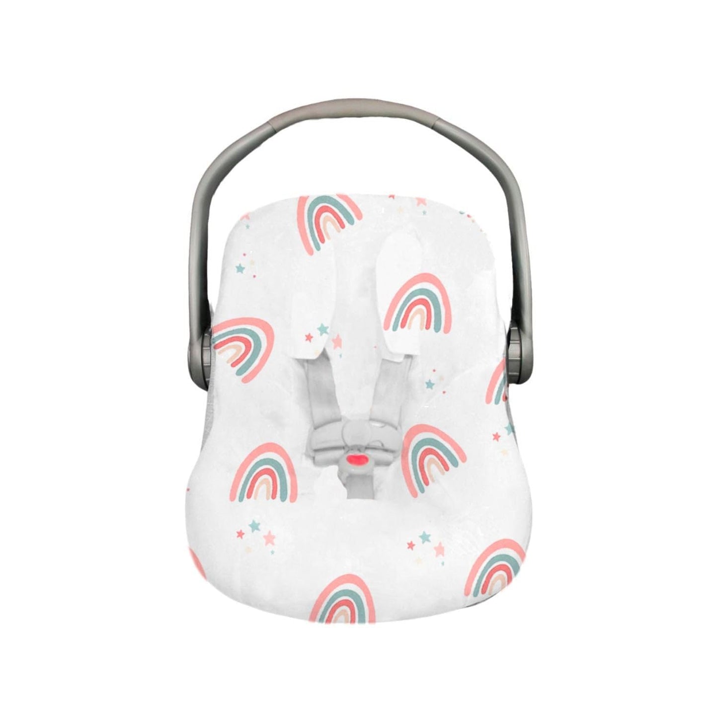 Funda para Porta Bebé Nap Baby Arcoiris Love con Resorte Ajustable y Algodón 100% Hipoalergénico