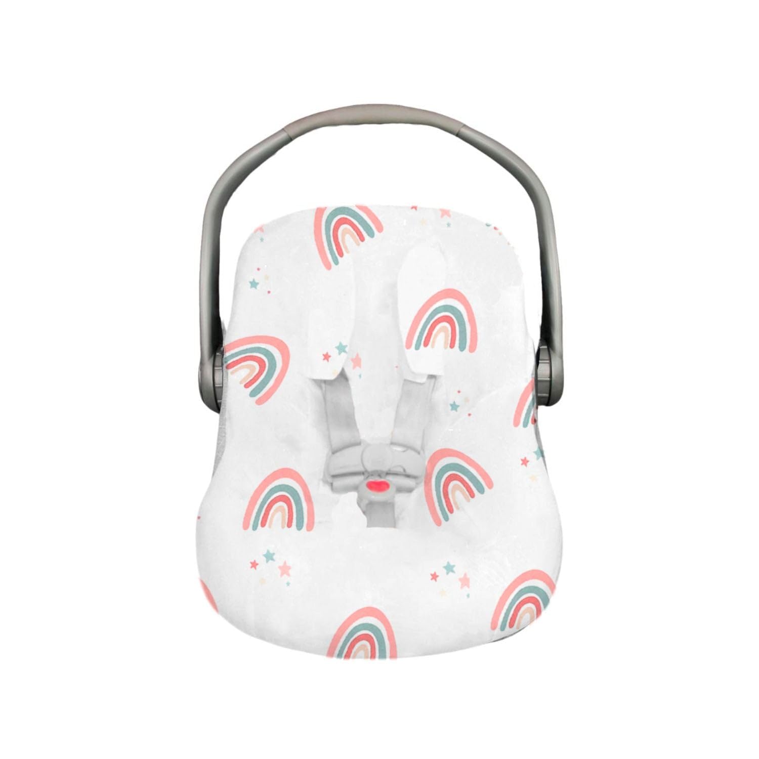 Funda para Porta Bebé Nap Baby Arcoiris Love con Resorte Ajustable y Algodón 100% Hipoalergénico