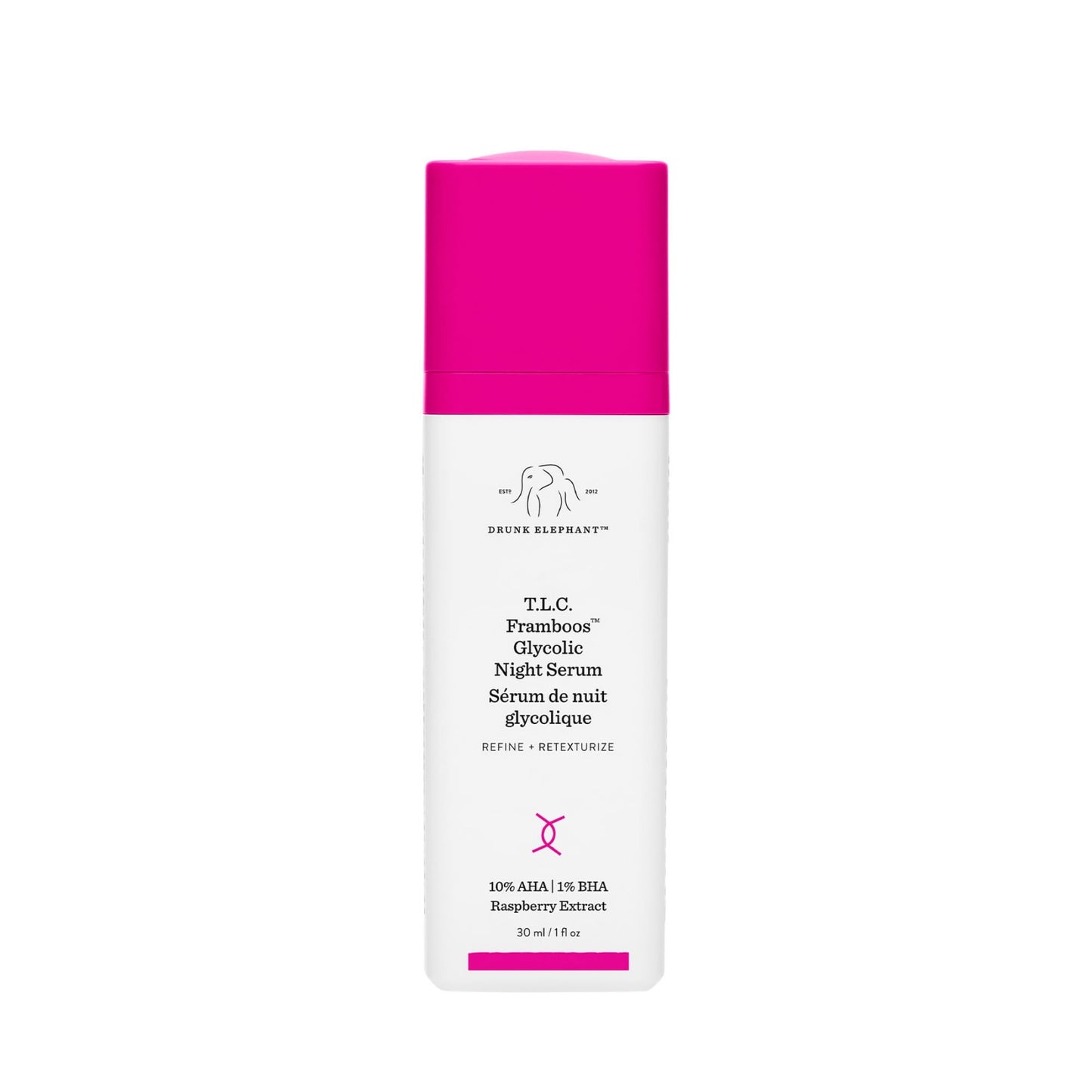 Suero Nocturno Drunk Elephant Framboos Glycolic