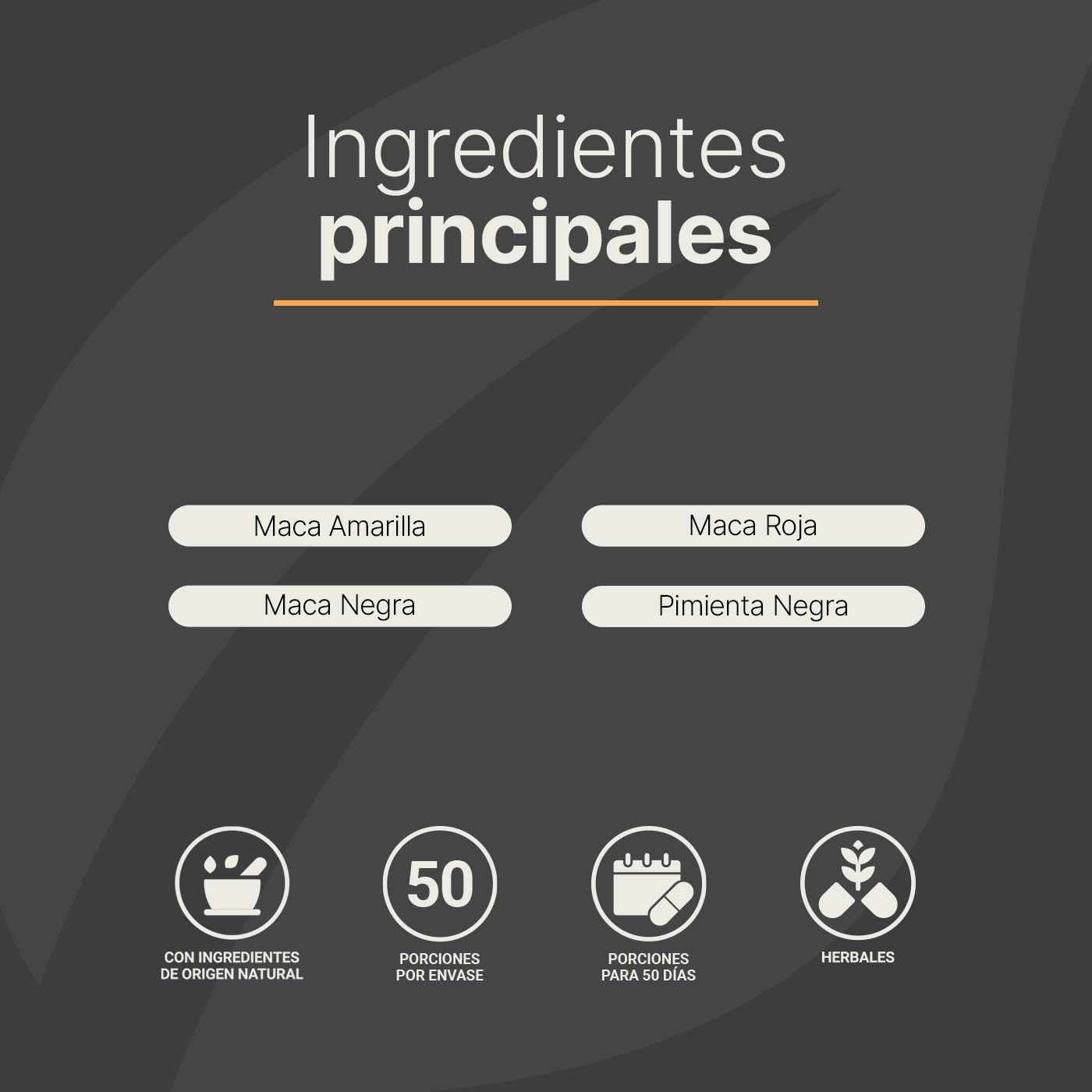 Complejo de Maca 100 Cápsulas 1000 mg por porción. Maca Amarilla, Negra, Roja y Pimienta Negra. Ingredientes naturales. Maca Blend B Life.