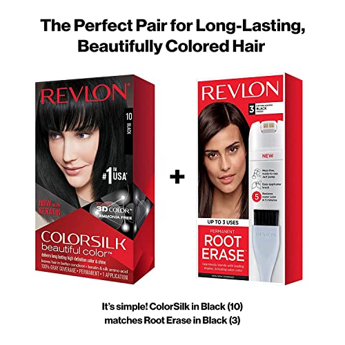 Revlon ColorSilk Beautiful Color, Soft Black [11] 1 ea (Pack of 3)