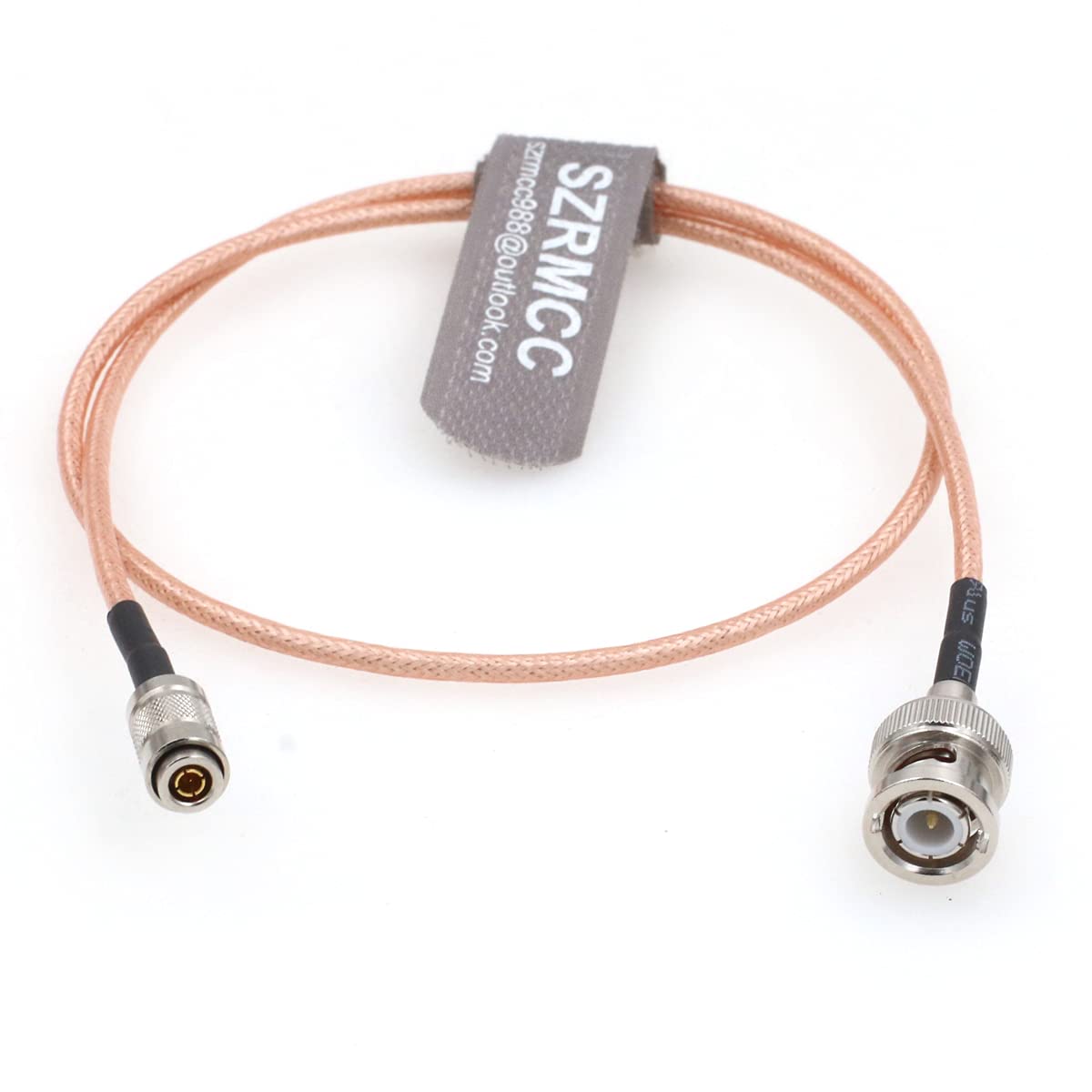 Cable Coaxial RF HD SDI BNC Macho a DIN1.0/2.3 Macho SZRMCC 75ohm para Cámara de Video 4K 60 cm