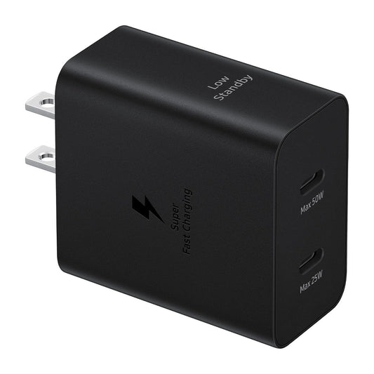 Adaptador de Corriente USB-C 50W Samsung Blanco con Cable USB-C 1.8m