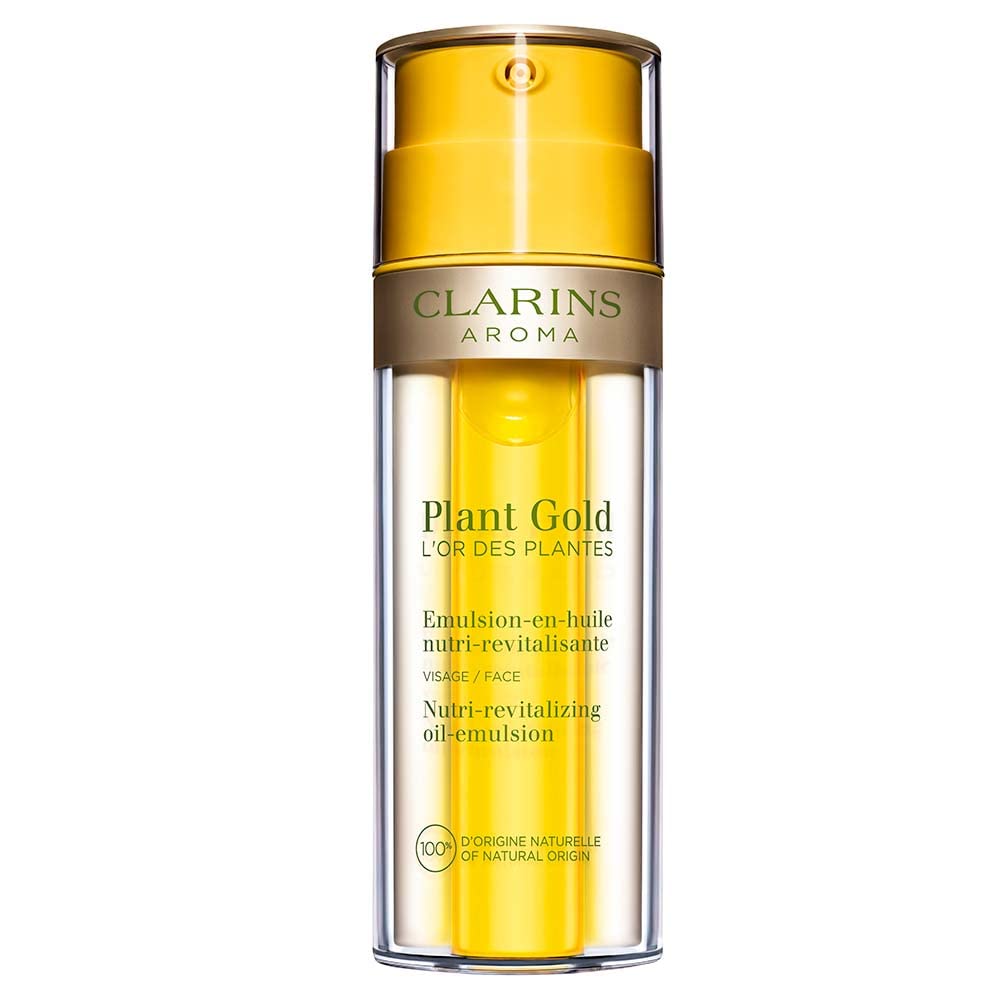 Plant Gold Nutri-Revitalizing Oil-Emulsion by Clarins for Unisex - 1.1 oz Emulsion