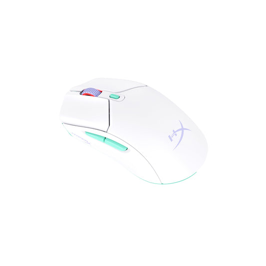 HyperX Pulsefire Haste 2 Core Wireless - Mouse para Juegos de PC, batería de Larga duración, Ligero, Sensor de núcleo Personalizado, conectividad inalámbrica Dual, Color Blanco