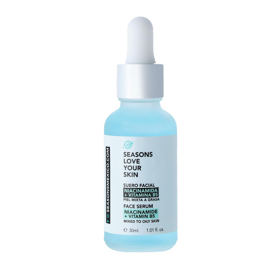 Seasons Love Your Skin Serum Facial Niacinamida + Vitamina B5 30ml, Control de Acné, Para piel mixta a grasa