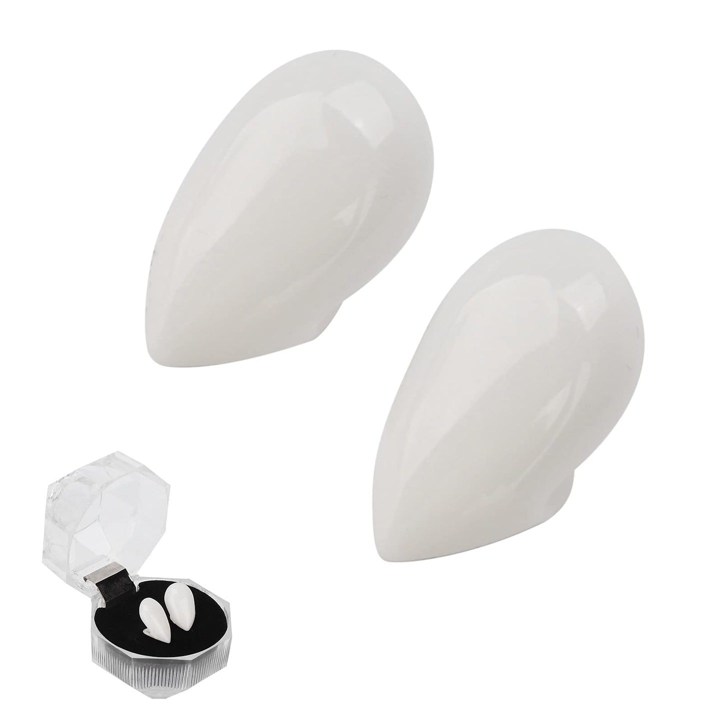 Colmillos Vampiro Cosplay Fiesta 13 mm Accesorio Disfraz para Hombre Lobo