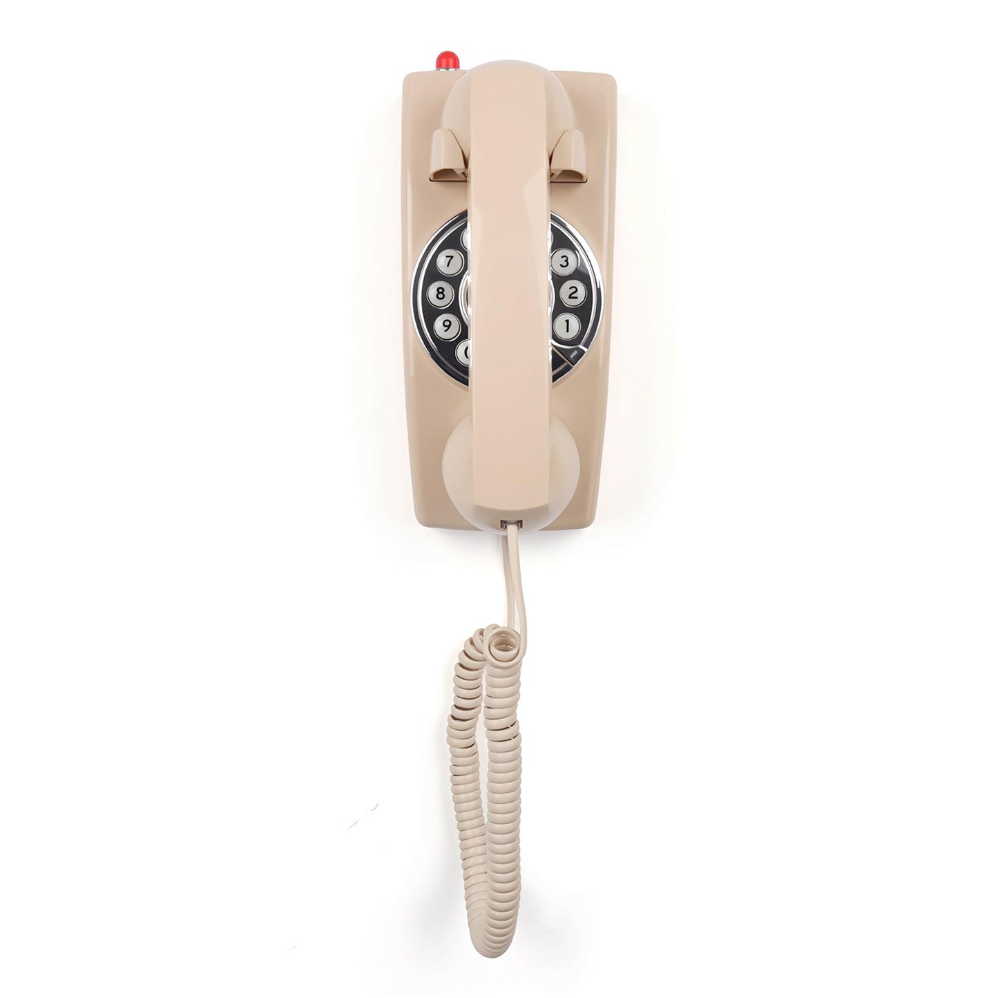 Teléfono TRIMLINE vintage con cable para el hogar, teléfono fijo fácil de montar en la pared, teclado de botones grandes para personas mayores, rellamada del último número, timbre fuerte, teléfonos de