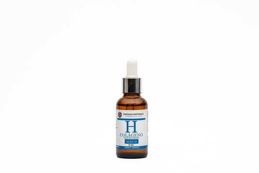 Swedan Naturals - Serum Colágeno + Ácido Hialurónico, cuidado de la piel, serum facial, prevención de arrugas, mayor elasticidad y firmeza, hidratante facial