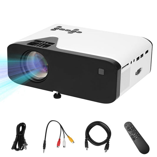 Proyector Portátil SAANTE 4500 Lúmenes LED 1080P con Altavoz y Control Remoto