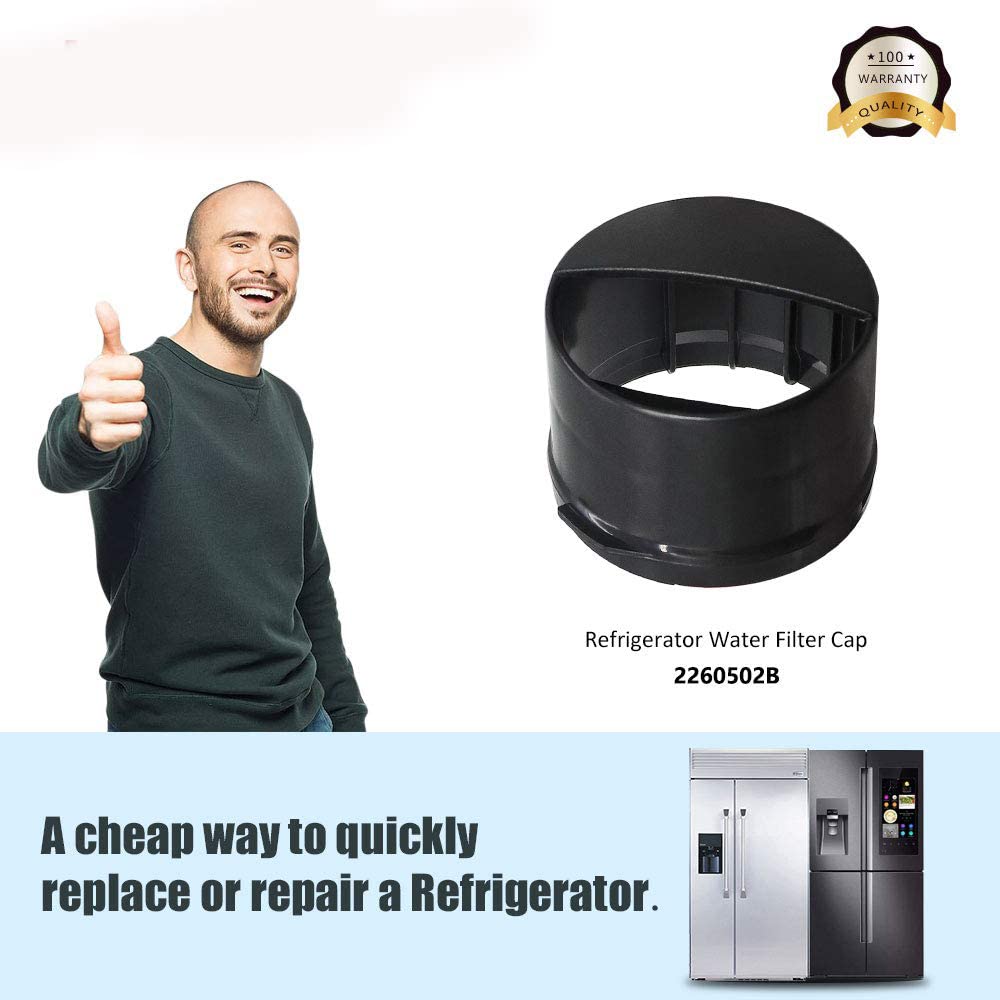 HUOZHI - Tapa de filtro de agua para nevera, apta para hidromasaje y Kenmore, reemplaza 2260502B, 1 unidad