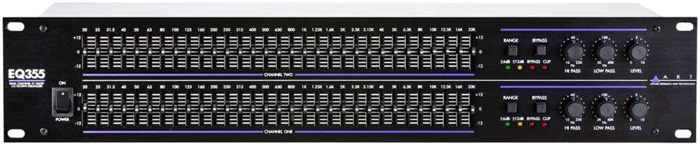 ART EQ355 Ecualizador de 31 Bandas de Doble Canal