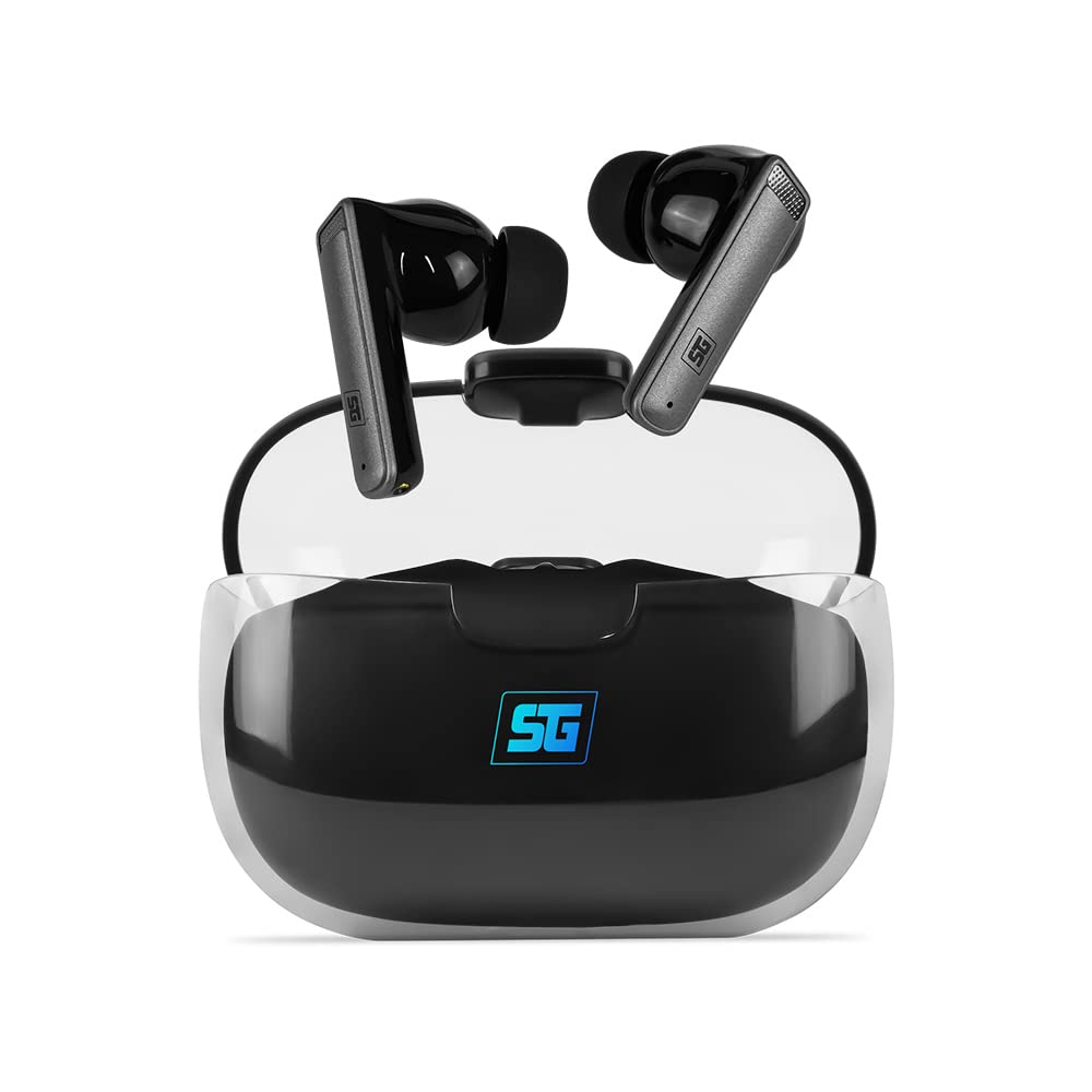 Audífonos Bluetooth ESB-301-PRO Inalámbricos Touch RGB USB Tipo C con Estuche de Carga