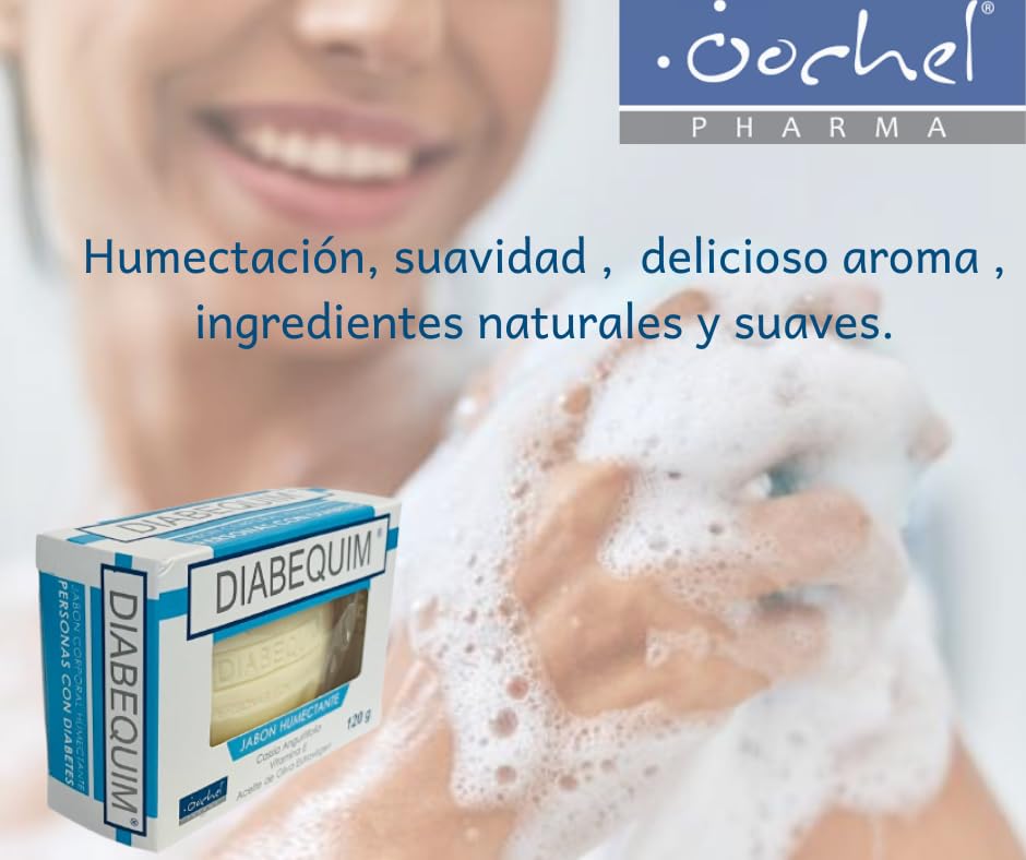 Jabón corporal humectación profunda, piel sensible,diabetes, DIABEQUIM