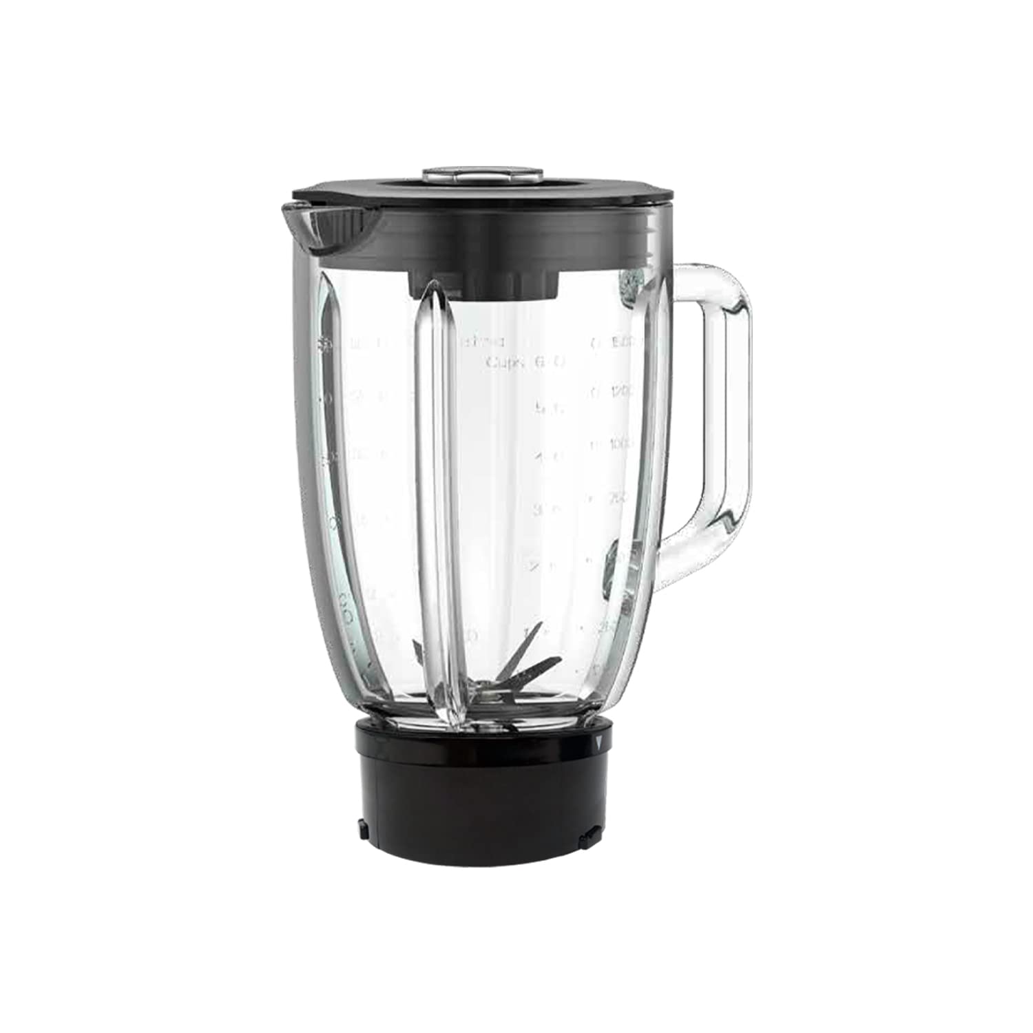 BOGNER Vaso Vidrio templado 1.75 litros C/aspas y tapa compatible con licuadora BSB01A