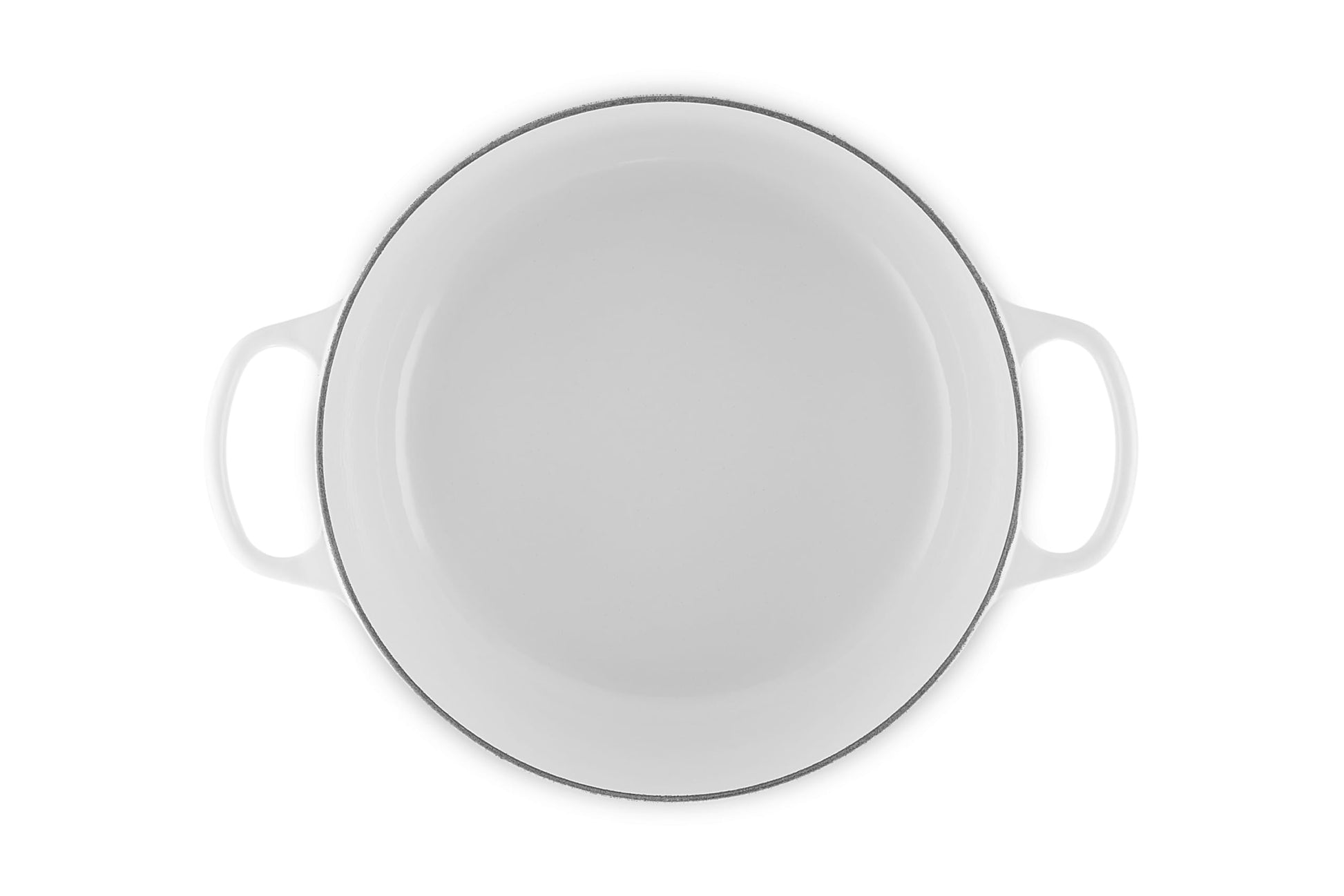 Le Creuset - Horno francés redondo de hierro fundido esmaltado, Blanco, 7.25 quart, 1