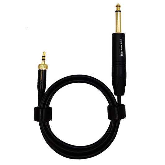 Instrumento de bajo de guitarra 1/8 a 1/4 Cable de repuesto para sistema inalámbrico transmisor sennheiser Beltpack