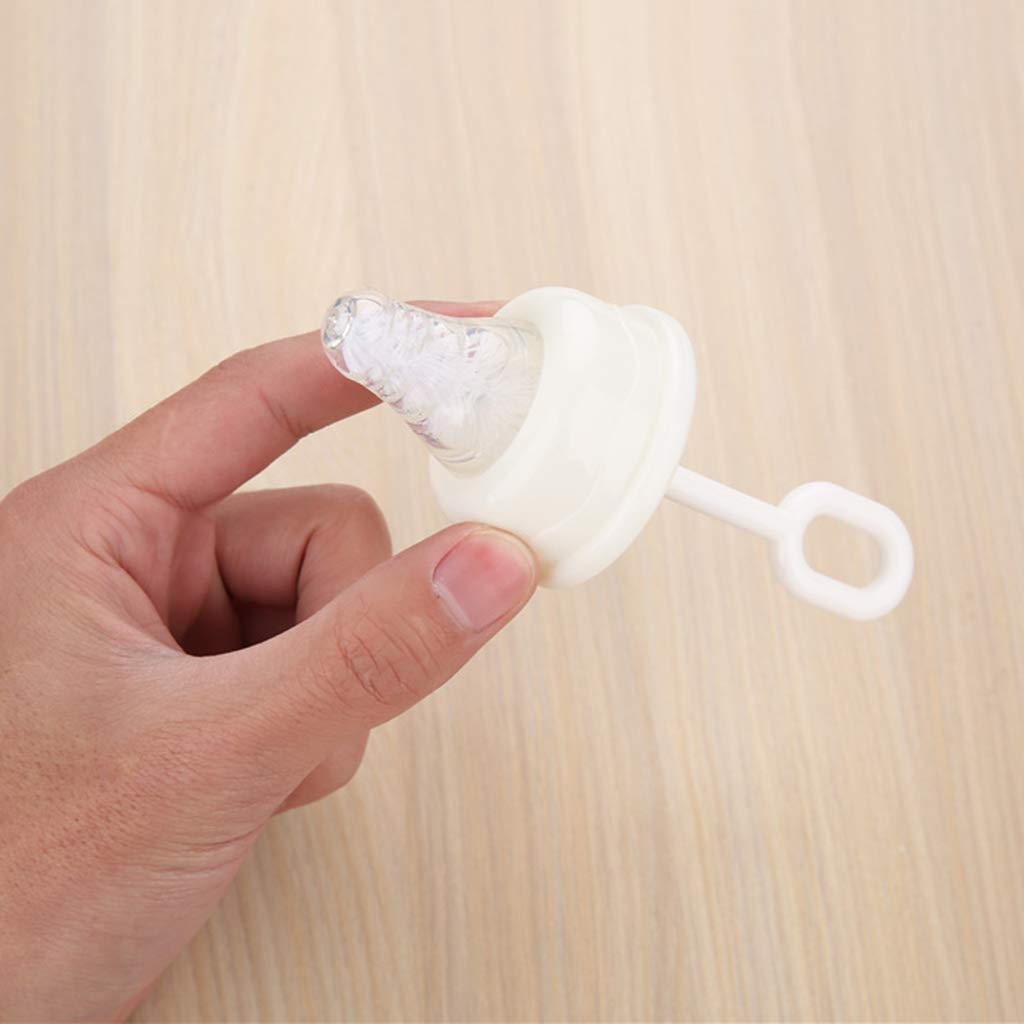 Caralin - 5 cepillos para botellas de pezón, limpiador de pezones, para cerdas densas, limpieza de chupetes, fácil de colgar