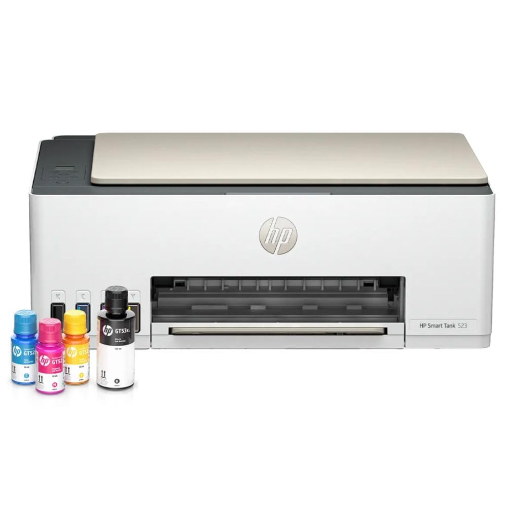 HP Impresora Multifuncional Smart Tank 523, Tinta Continua, Todo-en-Uno, Color, USB, DÚPLEX (Doble Cara) Manual, Impresión, Copiado, Escaneo, Garantía 1 año (4A8S2A)