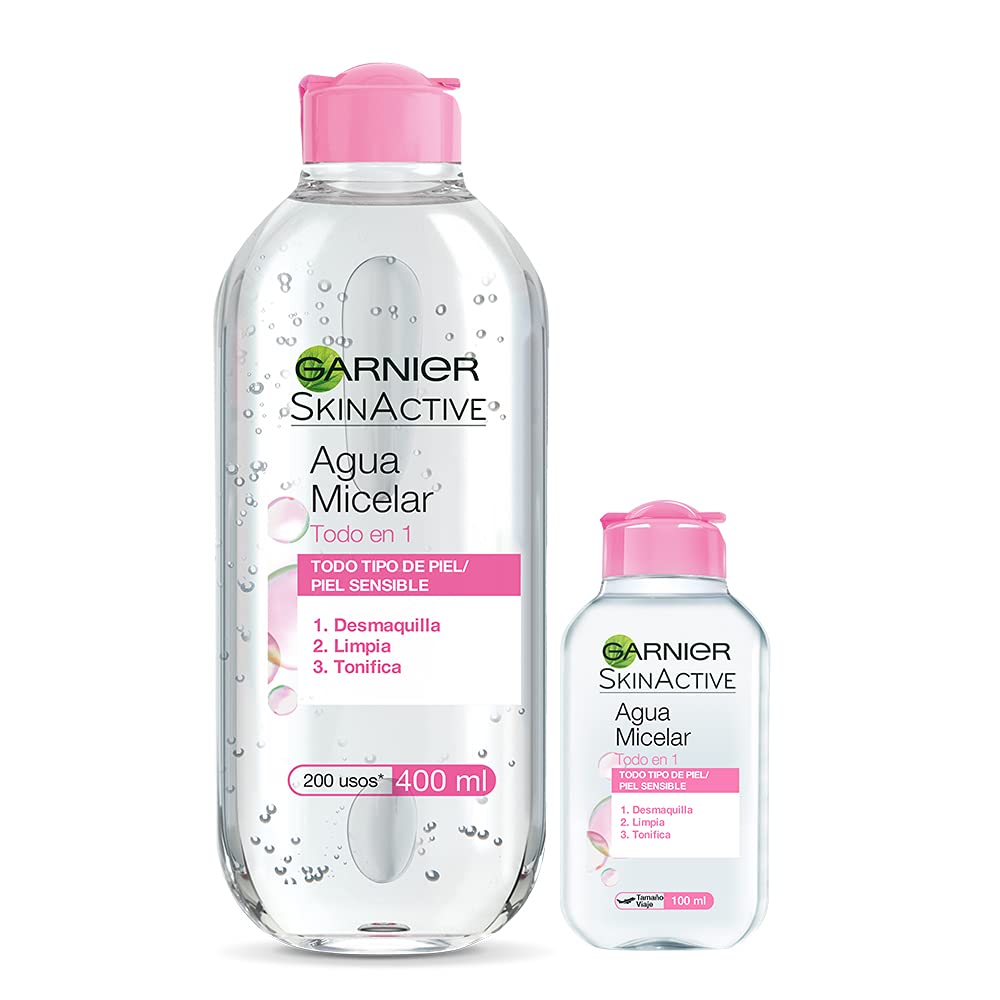 Kit Garnier Agua Micelar 400 ml + Travel Size 100 ml