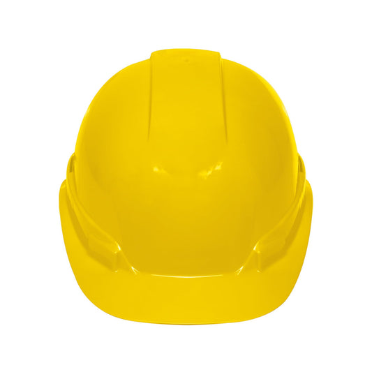 Casco de Seguridad Truper Amarillo Ligero y Ventilado con Diseño Cómodo y Ajuste de Matraca