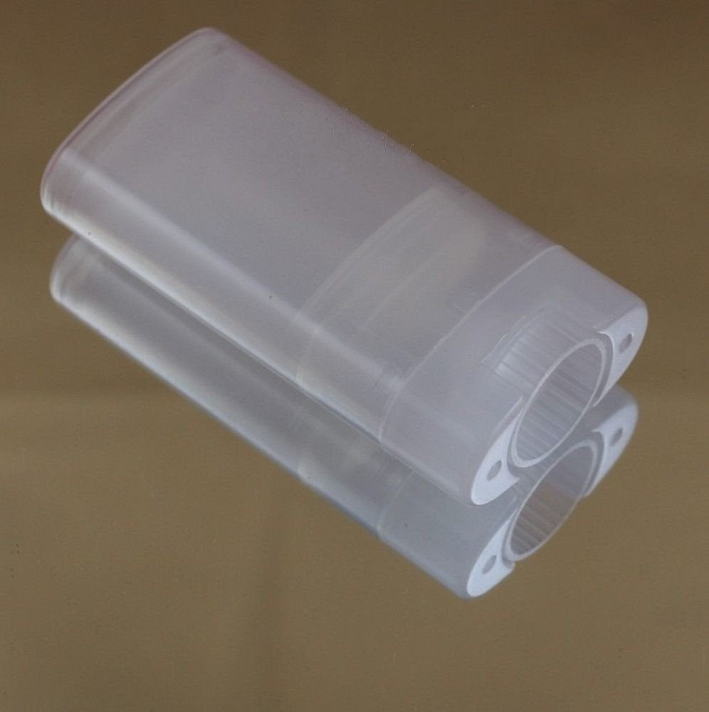 Goege 15 ML Clear Empty Plastic Oval Deodorant Containers Lip Balm Tubes for Lipstick, Crayon,chapstick,homemade Lip Balm,BPA Free (10 Pcs)