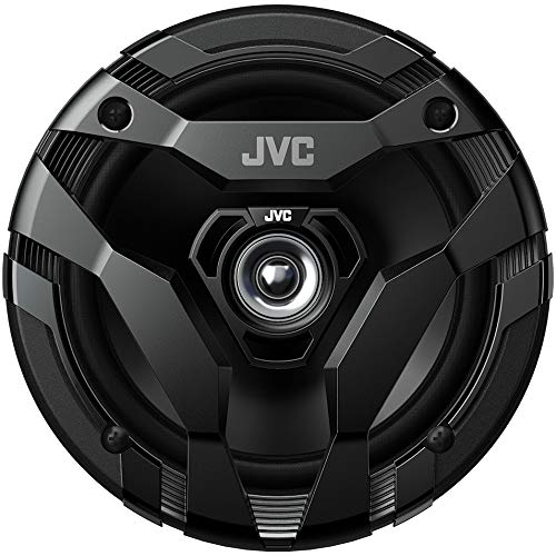 JVC CS-DF620 bocinas para carro, medida de 6.5 pulgadas, potencia por par, 150 W cada uno, rango completo, 2 vías, se venden en pares, color negro