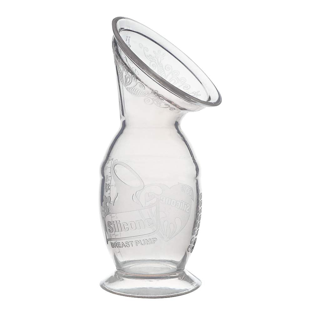 Haakaa New Silicone Breast Pump 150ML/100ML with Suction 100% Food Grade Silicone BPA PVC and Phthalate Free (150ml)