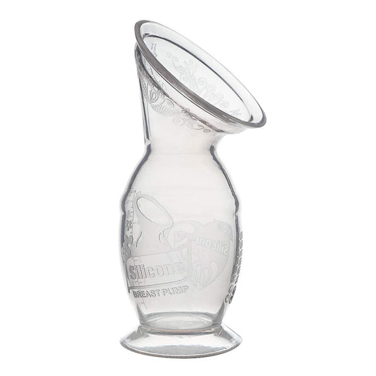 Haakaa New Silicone Breast Pump 150ML/100ML with Suction 100% Food Grade Silicone BPA PVC and Phthalate Free (150ml)