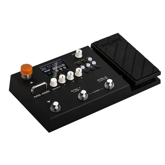 Beyamis Pedal multiefectos NUX MG-400, Modelado de Amplificador, efector de Guitarra eléctrica, 512 muestras IR, 10 Bloques de señal móviles Independientes