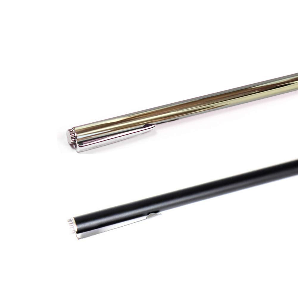 Puntero Telescópico de Metal para Profesores Negro y Plateado con Longitud Extendida