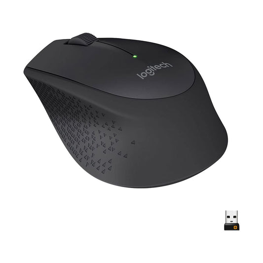 Logitech M280 Mouse Inalámbrico, 2.4 GHz, Nano Receptor USB, Seguimiento Óptico, Resolución 1000 dpi, 3 botones, Batería de 18 Meses, Compatible con PC, Mac, Laptop, Chromebook - Negro