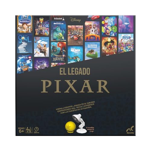 Novelty Corp - Juego de Mesa El Legado Pixar (4+) - Familia - 4-8 Jugadores