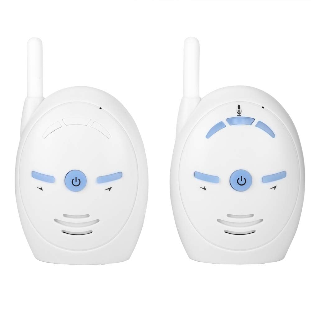 Bewinner Digital Audio Baby Monitor, 2.4GHz Inalámbrico Nanny Intercomunicador electrónico Monitor, Soporte de conversación bidireccional y monitoreo de Audio, Plug and Play, Monitor de Audio Rango