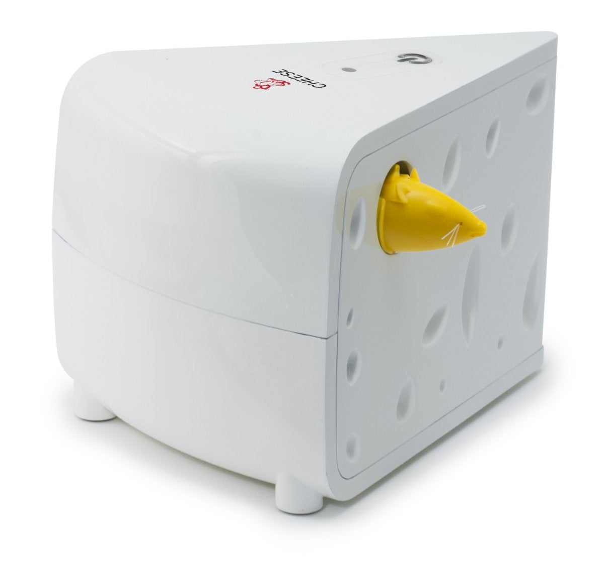 Juguete Automático PetSafe Blanco Amarillo con Ratón Electrónico Interactivo para Gatos
