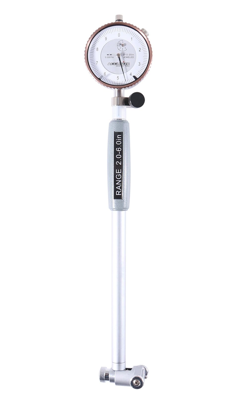 Calibrador de Carátula Accusize Negro 2"-6'' x 0.0001'' para Agujeros