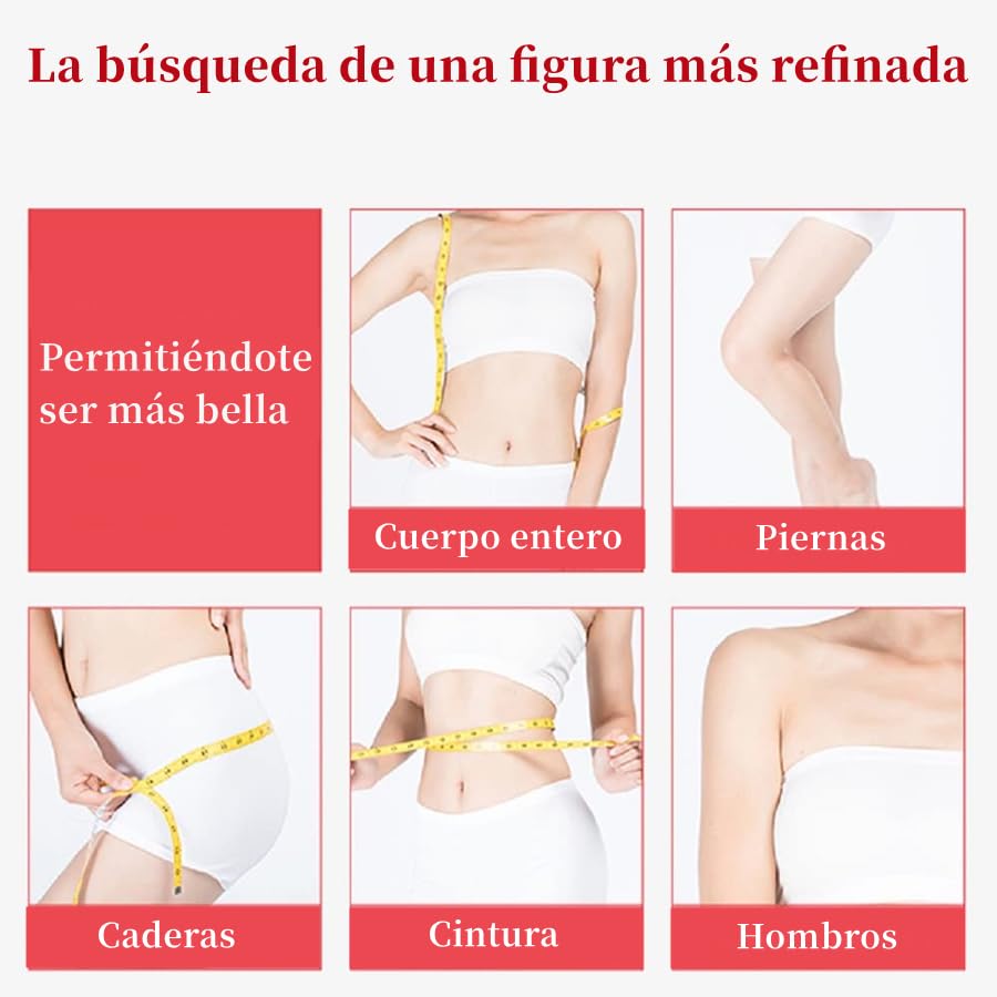 MXBEAUTY Masajeador electrico 3 en 1,Máquina ultrasónico Multifuncional,3 en 1 Máquina De Ultrasonido De Belleza Multifuncional,con Infrarrojo,para Brazo, Vientre, Cintura, Pierna