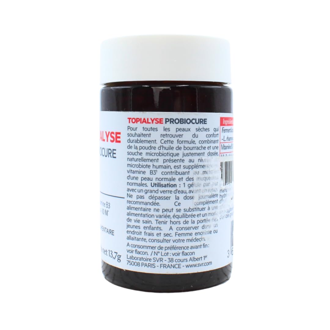 SVR Topialyse Probiocure Nourish 30 Caps 13.7g | Para Piel Dañada | Dermatológicamente Testado