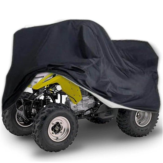Cubierta de ATV Funda para Cubierta, ATV Protección Impermeable al Aire Libre, Cubierta Cuádruple Prueba de Viento para Polaris Sportsman Yamaha 220 * 98 * 106CM (Negro, XXL)